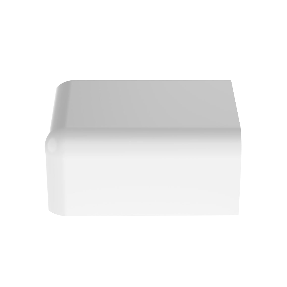 Tapa Final, para uso con canaleta LD10, material ABS, Color Blanco - Image 4