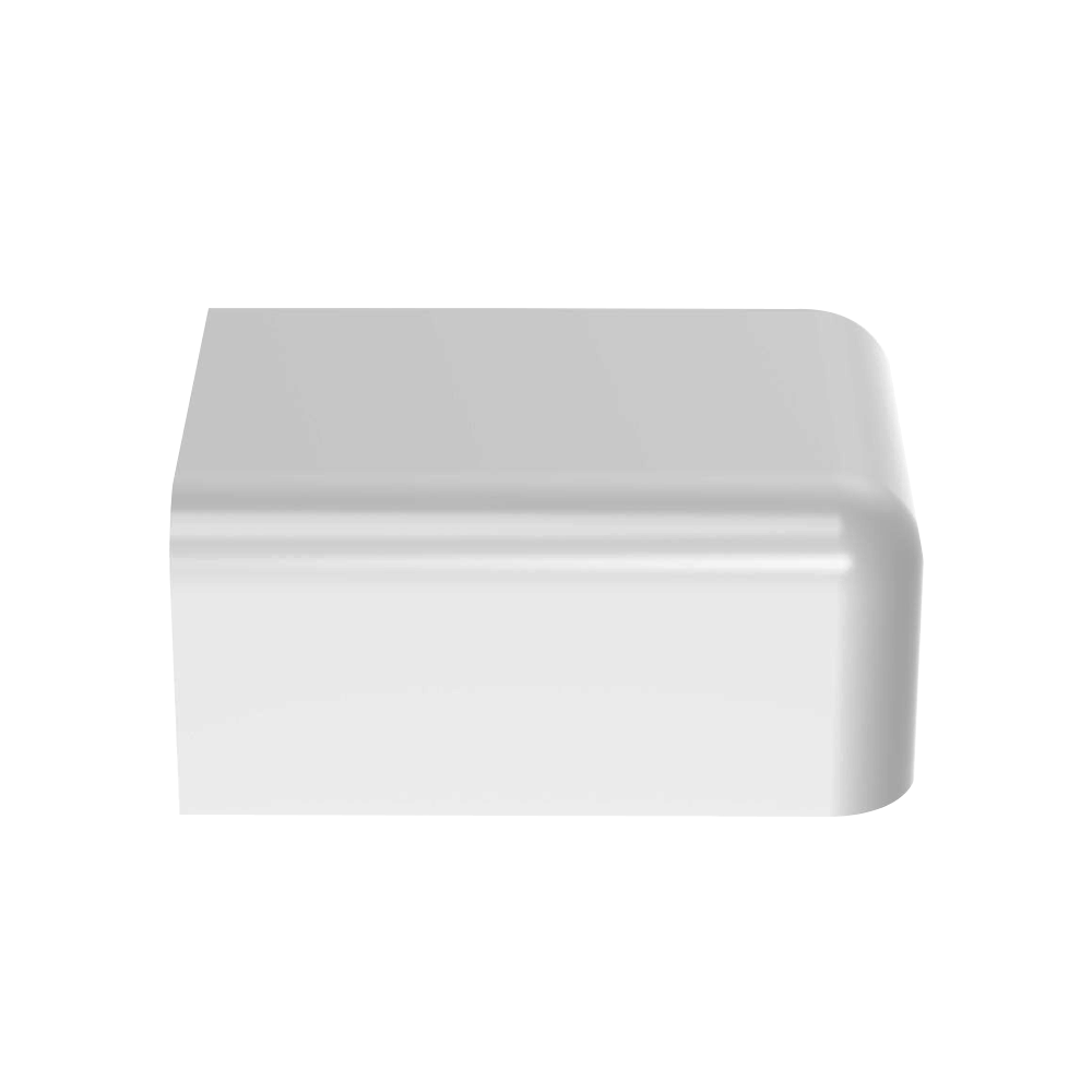 Tapa Final, para uso con canaleta LD10, material ABS, Color Blanco - Image 3