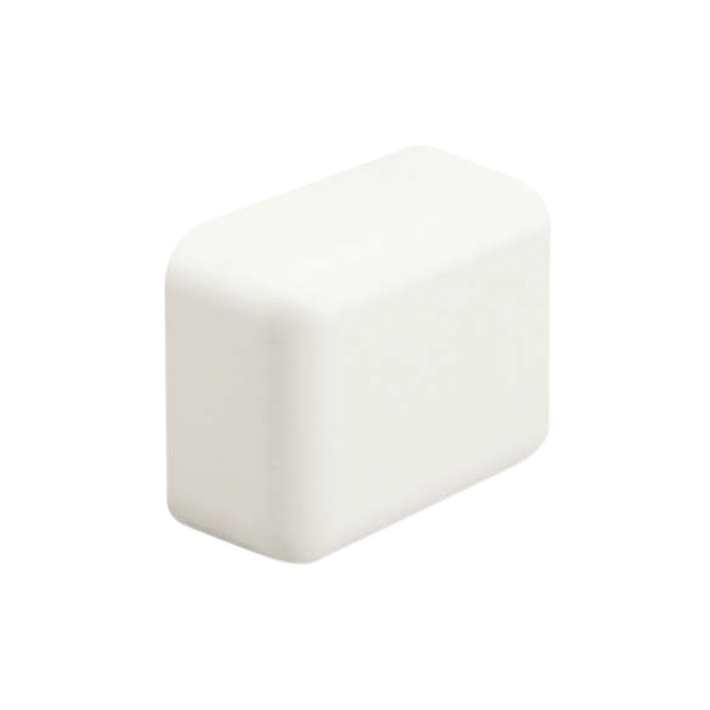 Tapa Final, para uso con canaleta LD3, material ABS, Color Blanco Mate