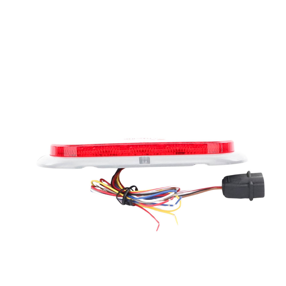 Plafón Ovalado de 7.5" Para Camiones de Transporte, 18 LED Ultra Brillantes, Color Rojo/Claro/Ambar - Image 4