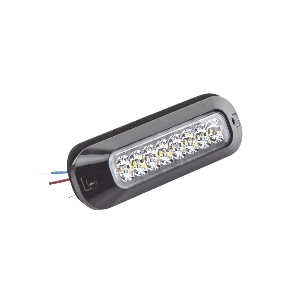 Luz Auxiliar Serie X3744, 8 LEDs Ultra Brillantes, color rojo claro.