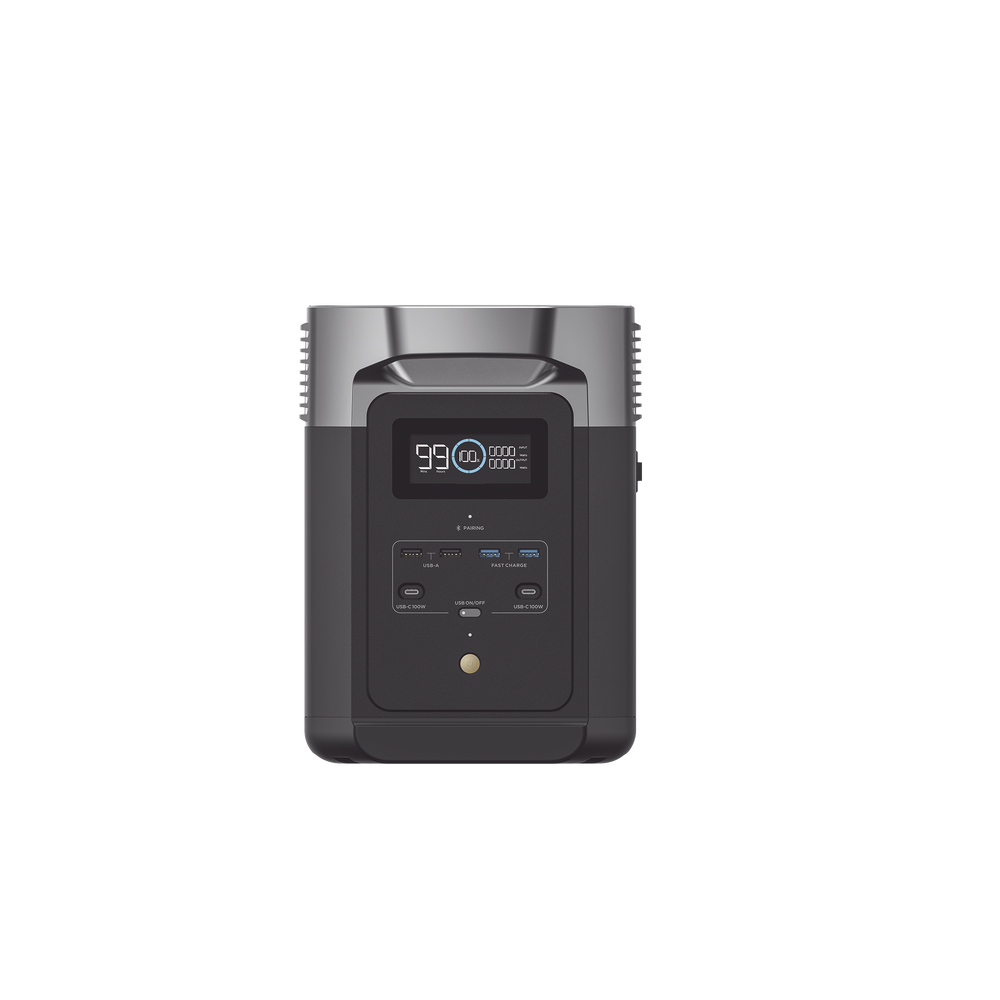 Estación de Energía Portátil Delta 2 1024Wh Litio LFP / 6 AC 1800 W (Max. 2200W) / 2 USB-C 100W / Capacidad para Aumentar Respaldo / Cargador de Coche 10A a 12.6V / Conectividad WiFi y Bluetooth (App) / Carga Solar 500W Max. - Image 5