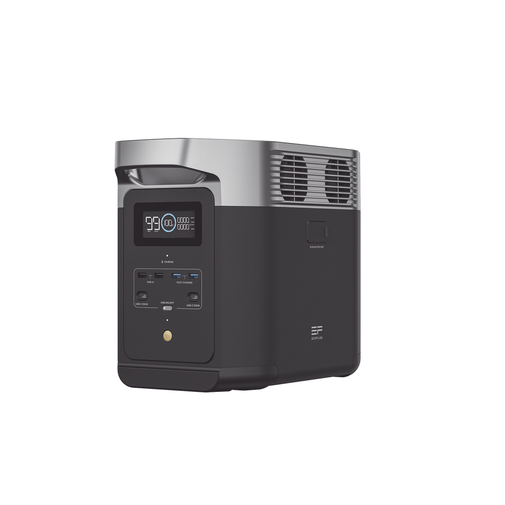 Estación de Energía Portátil Delta 2 1024Wh Litio LFP / 6 AC 1800 W (Max. 2200W) / 2 USB-C 100W / Capacidad para Aumentar Respaldo / Cargador de Coche 10A a 12.6V / Conectividad WiFi y Bluetooth (App) / Carga Solar 500W Max. - Image 6