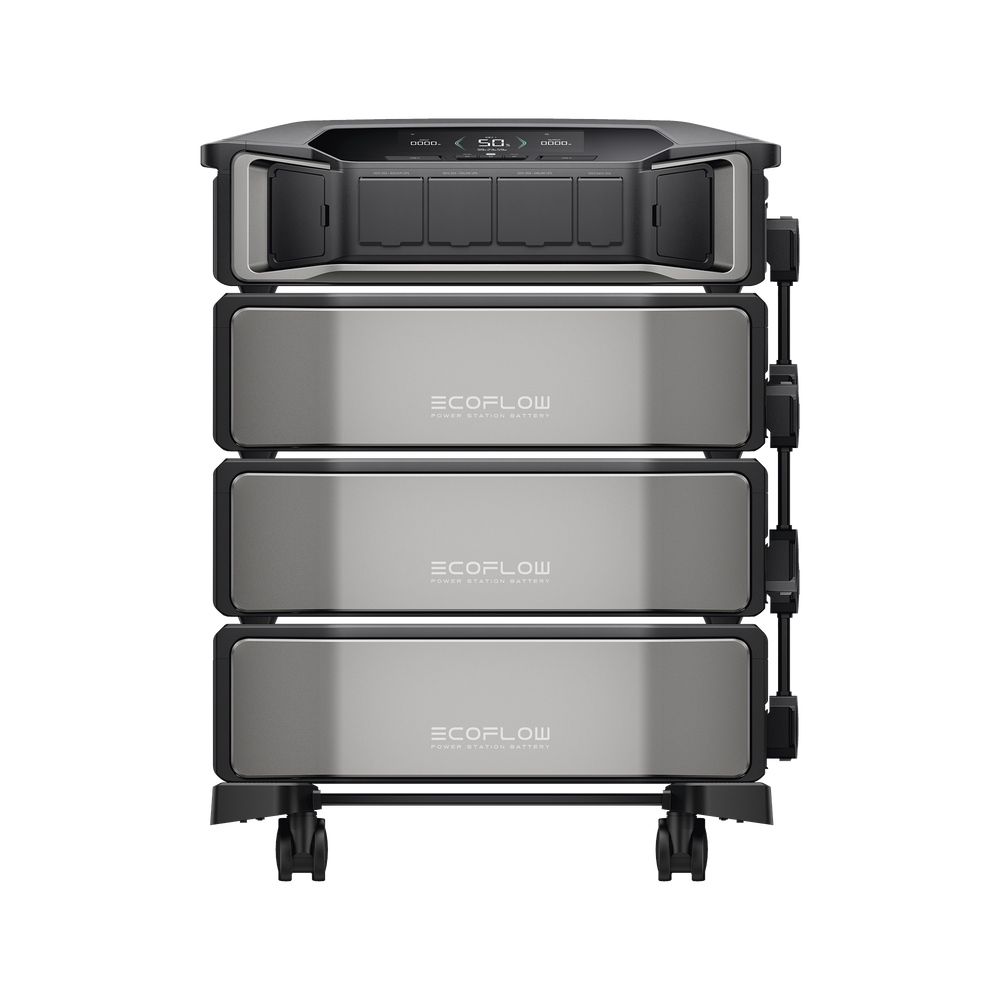 Estación de Energía Delta Pro Ultra 7.2kW para Respaldo Residencial, Incluye Batería de Litio LFP 6kWh (18kWh Totales), Sincronización para Mayor Potencia, Carga Solar Hasta 4000W, Capacidad de Trabajo Online (0ms)