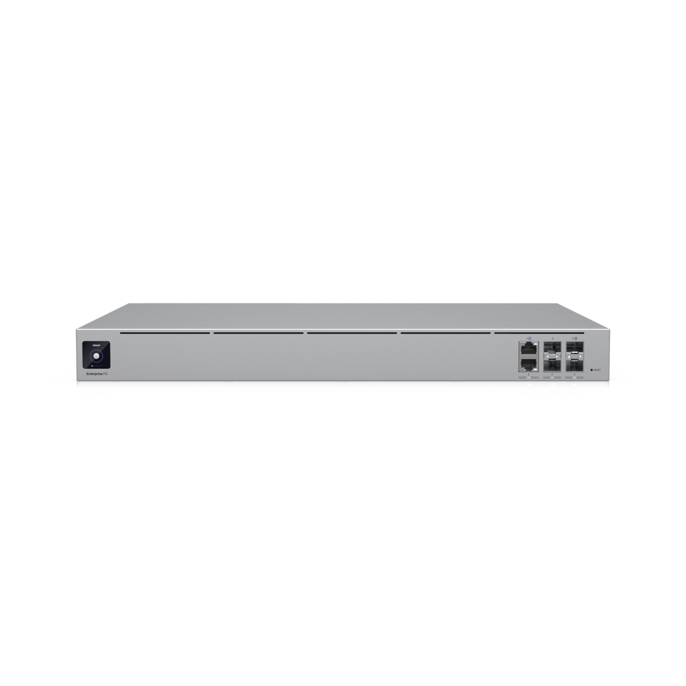 EFG UniFi Enterprise Next Generation Gateway, Hasta 500+ Dispositivos UniFi, Hasta 5,000+ Clientes, Enrutamiento IPS 12.5 Gbps, Alta Disponibilidad, Puertos 25G/10G/2.5G, Doble PSU Redundante, Pantalla Táctil