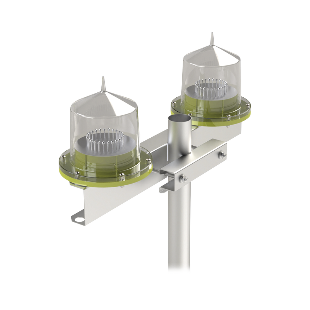 Lámpara Doble de Obstrucción Tipo L-810/ Autónoma (sistema solar incluido)/ Luz fija o Intermitente. - Image 2