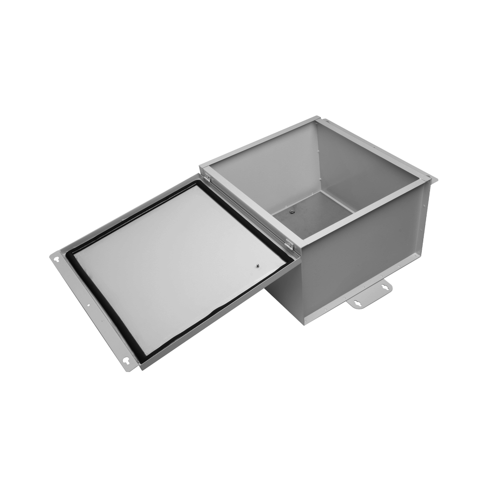 Gabinete de Telecom. de Acero Galvanizada con Plato Interior (400 x 400 x 250 mm). SE PUEDE PONER CANDADO. - Image 2