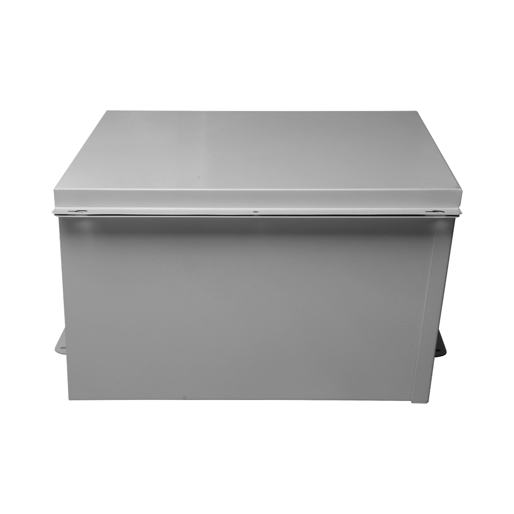 Gabinete de Telecom. de Acero Galvanizada con Plato Interior (400 x 400 x 250 mm). SE PUEDE PONER CANDADO. - Image 4