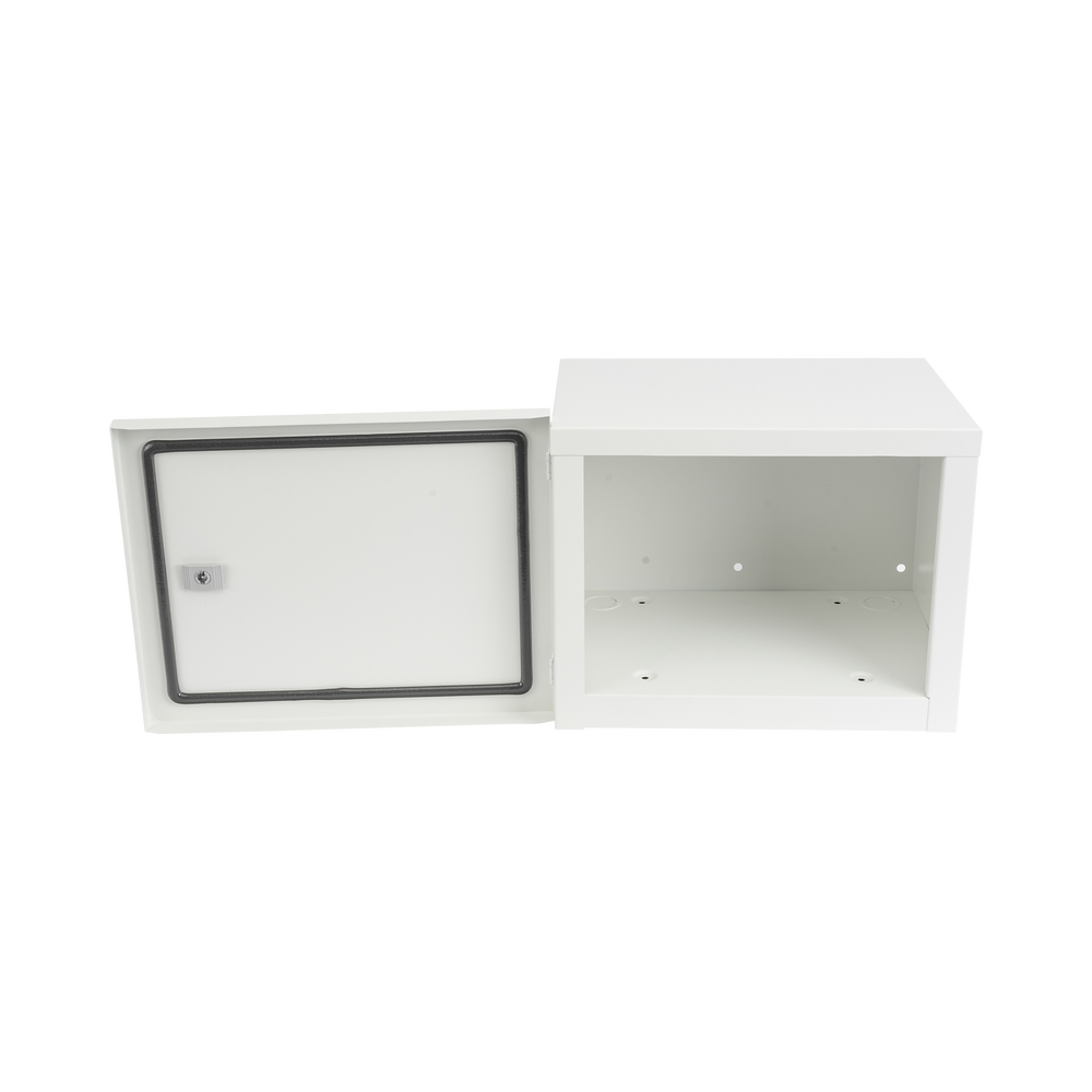 Gabinete para instalación de 2 Baterías PL4012, Fabricado en Lámina Galvanizada, Opción para montar en poste (No incluido) - Image 5