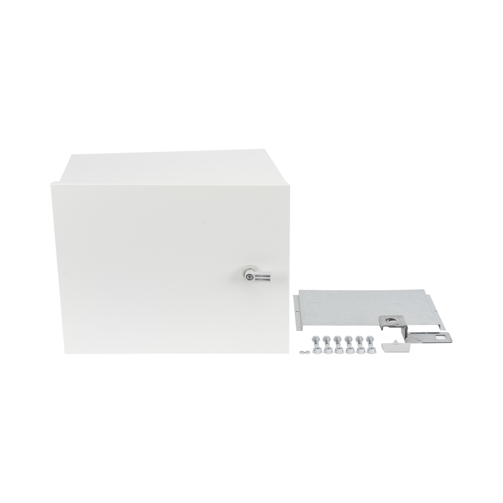 Gabinete para instalación de 2 Baterías PL4012, Fabricado en Lámina Galvanizada, Opción para montar en poste (No incluido) - Image 6