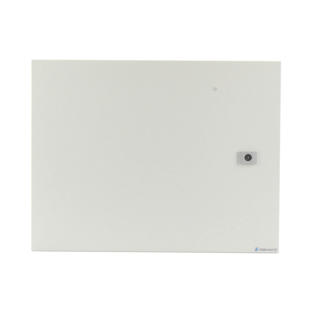 Gabinete de Acero Galvanizado, para Instalación de 1 Batería PL110D12, (550 x 420 x 290 mm) Instalación en piso o poste, accesorios (No incluidos)