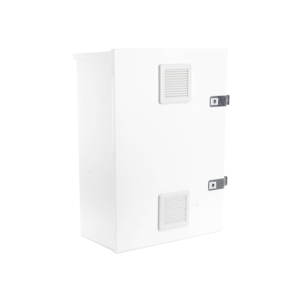 Gabinete para instalación de 2 Baterías PL110D12, Fabricado en Lámina Galvanizada, Accesorios para piso o poste (No incluidos) - Image 7