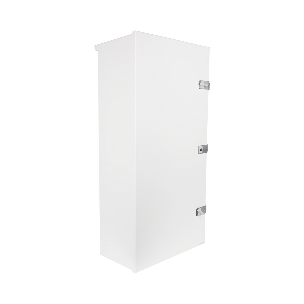 Gabinete para instalación de 3 Baterías PL110D12, Fabricado en Lámina Galvanizada, Accesorios para piso o poste (No incluidos) - Image 4