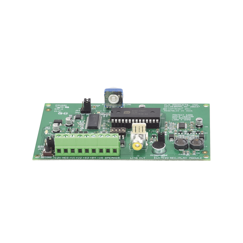 Módulo de Grabación de Voz y Sirena / Salida de Audio / Hasta 4 Mensajes Diferentes / 2 Tonos de Sirena Diferentes / 8 Minutos de Grabación - Image 2