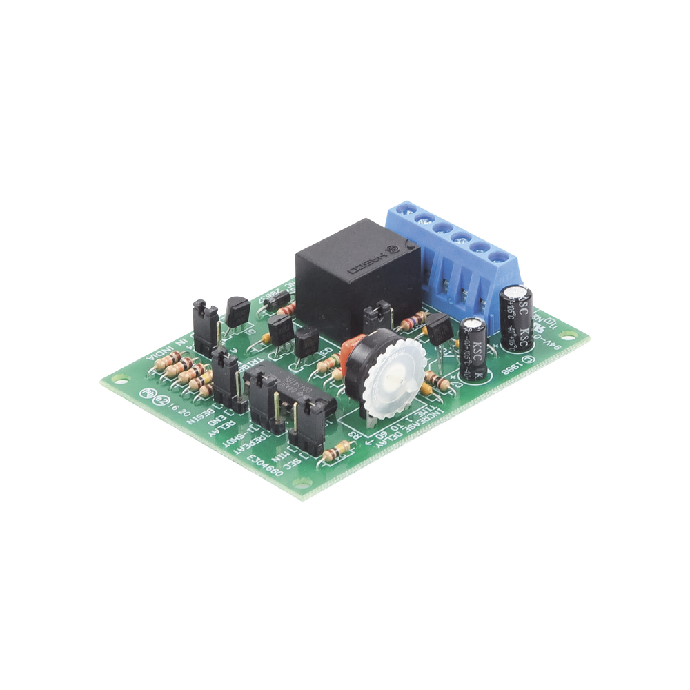 Relevador Con Temporizador / 3-60 Seg o 3-60 Min  / Activación de Disparo Positivo o Negativo / Alimentación 12-24 Vcc