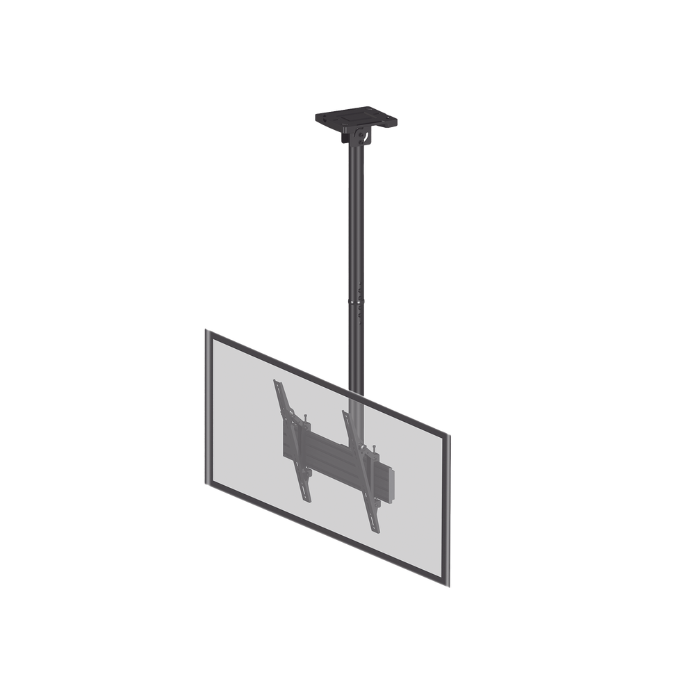 Montaje de Techo para Pantallas de 32"- 75I"| VESA 100 X 100 HASTA 400 X 400| Capacidad Máxima de Carga 50Kg