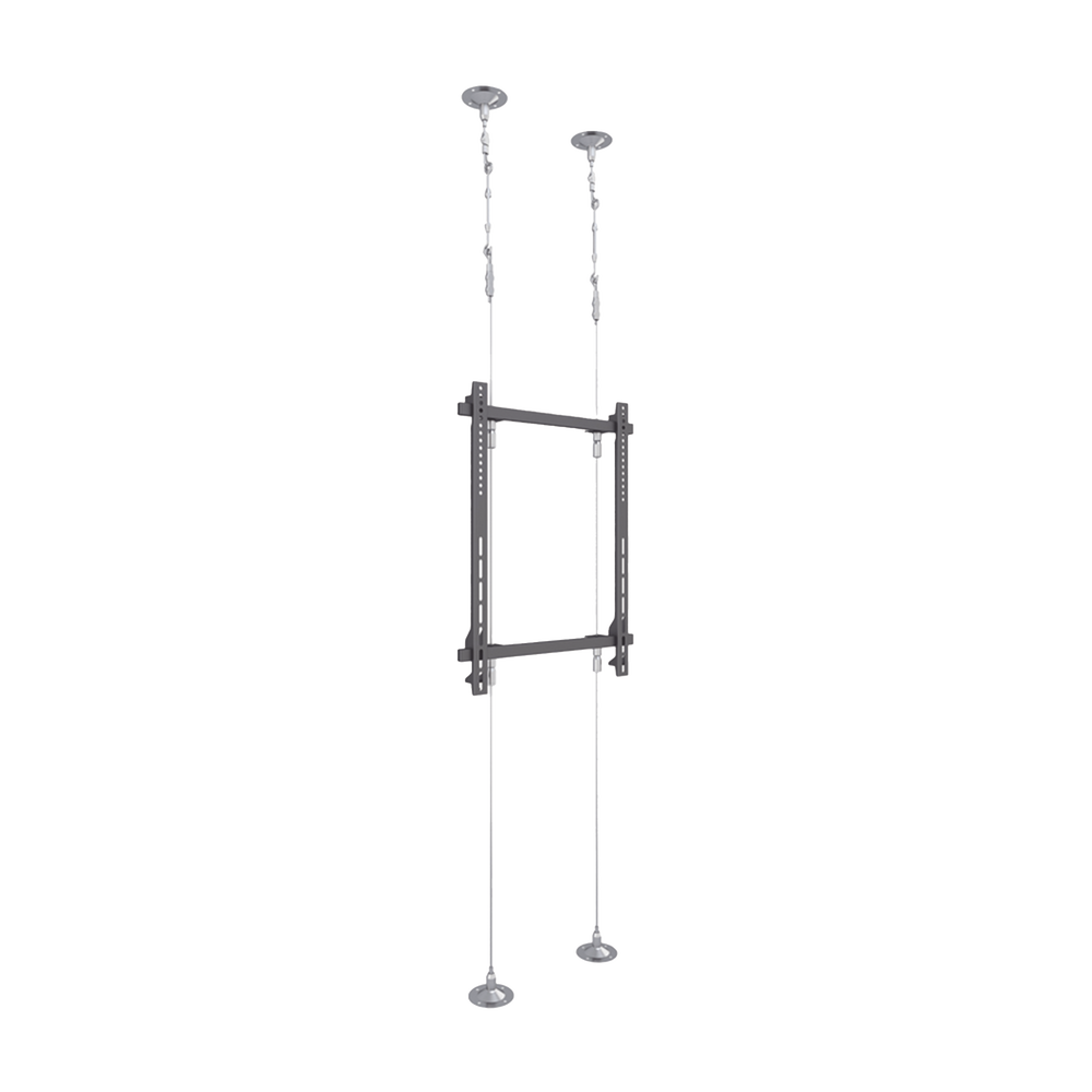 Montaje Cableado de Acero| Suelo a Techo| Capacidad Máx. de Carga 30kg| Para Pantallas de 32" ~ 75"| VESA 400 x 600