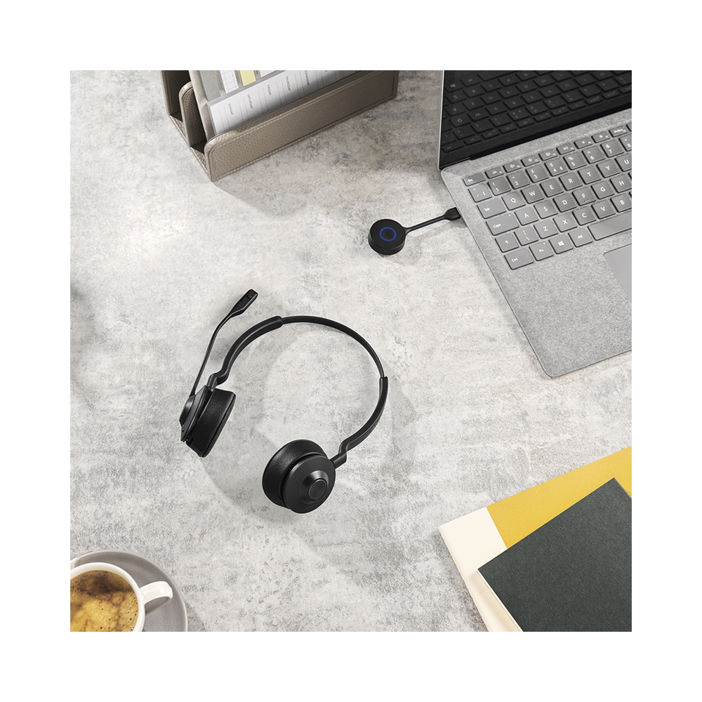 Jabra Engage 55, Auricular stereo versión MS con aislamiento de ruido activa, adaptador DECT USB-A (9559-450-125) - Image 2