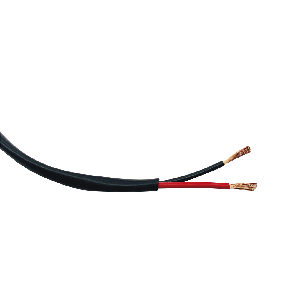 Bobina de 152 Metros (500 Pies) / 14AWG 2 Conductores / Cable Profesional de ALTA FIDELIDAD 100% Cobre / Exterior / Direct Burial / Color Negro / Para Aplicaciones de Audio, Control de Acceso y Automatizaci?n