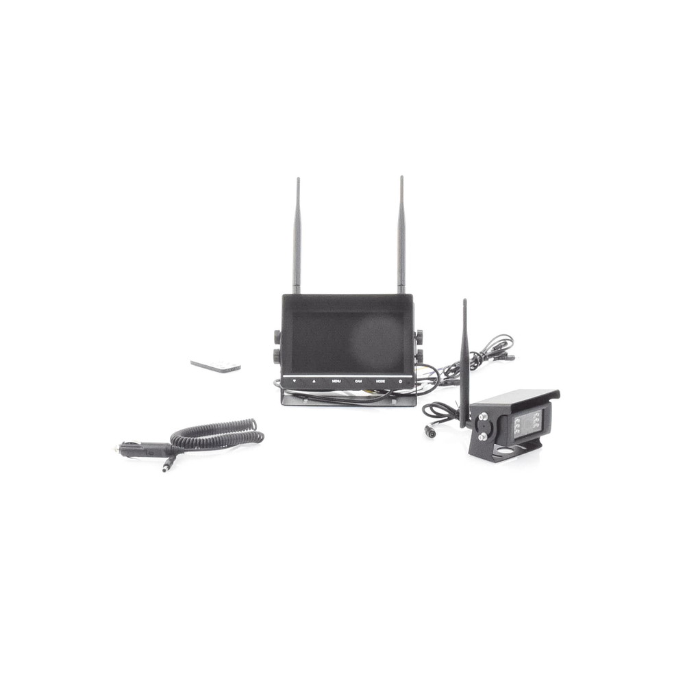 Sistema Profesional Inalámbrico de Cámara de Reversa Infrarroja y Monitor de 7" para Vehículos de Trabajo y Montacargas - Image 9