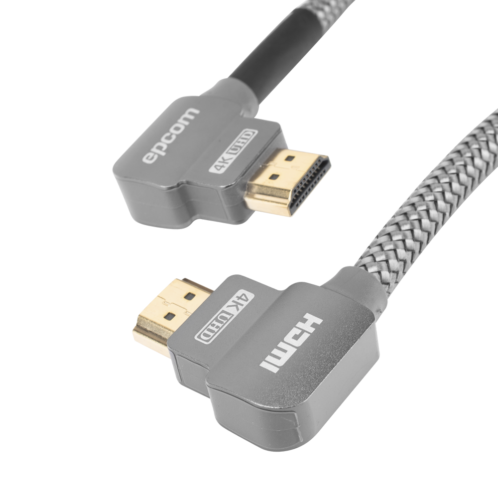 Cable HDMI ?ngulo 90? | 2 Metros (6.56 Pies) | Alta Definici?n | Versi?n 2.0 | Alta Velocidad 18Gbps | 4K@60Hz |