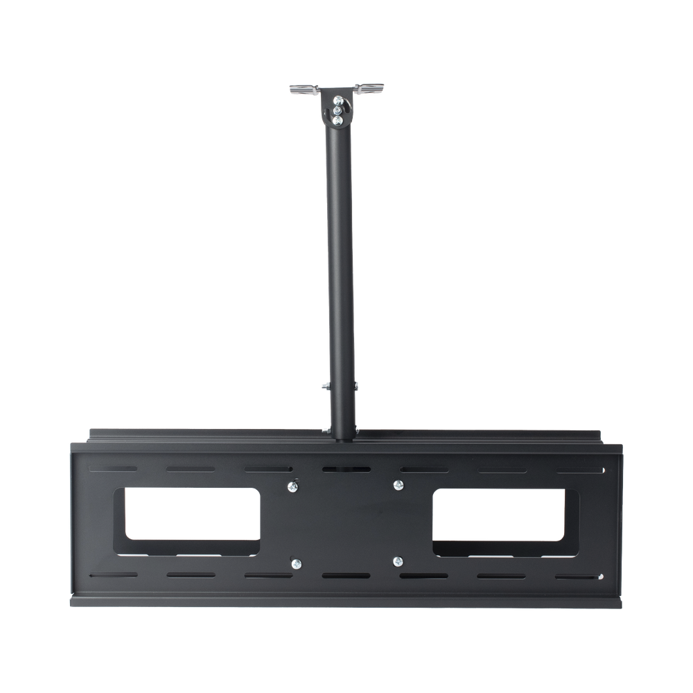 Montaje de Techo Universal Doble para Monitores de 32 a 65" / Soporta hasta 60 kg x pantalla / Vesa 600 x 400/ Acero / Montaje Telescopico de 50 cm hasta 90 cm