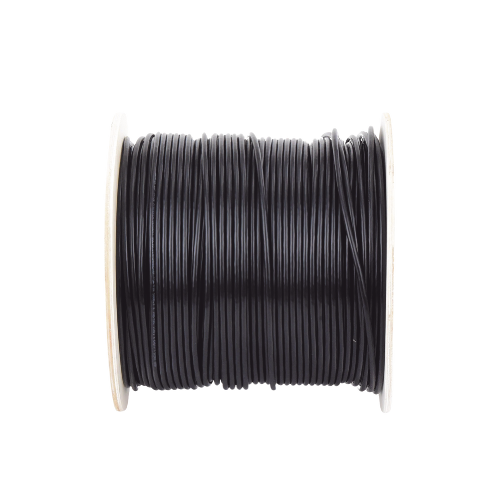 Bobina de Cable de 305 Metros (1000 Pies) Cat6, Aleación de Cobre y Aluminio (CCA), Color Negro, Uso Intemperie, Doble Forro - Image 2