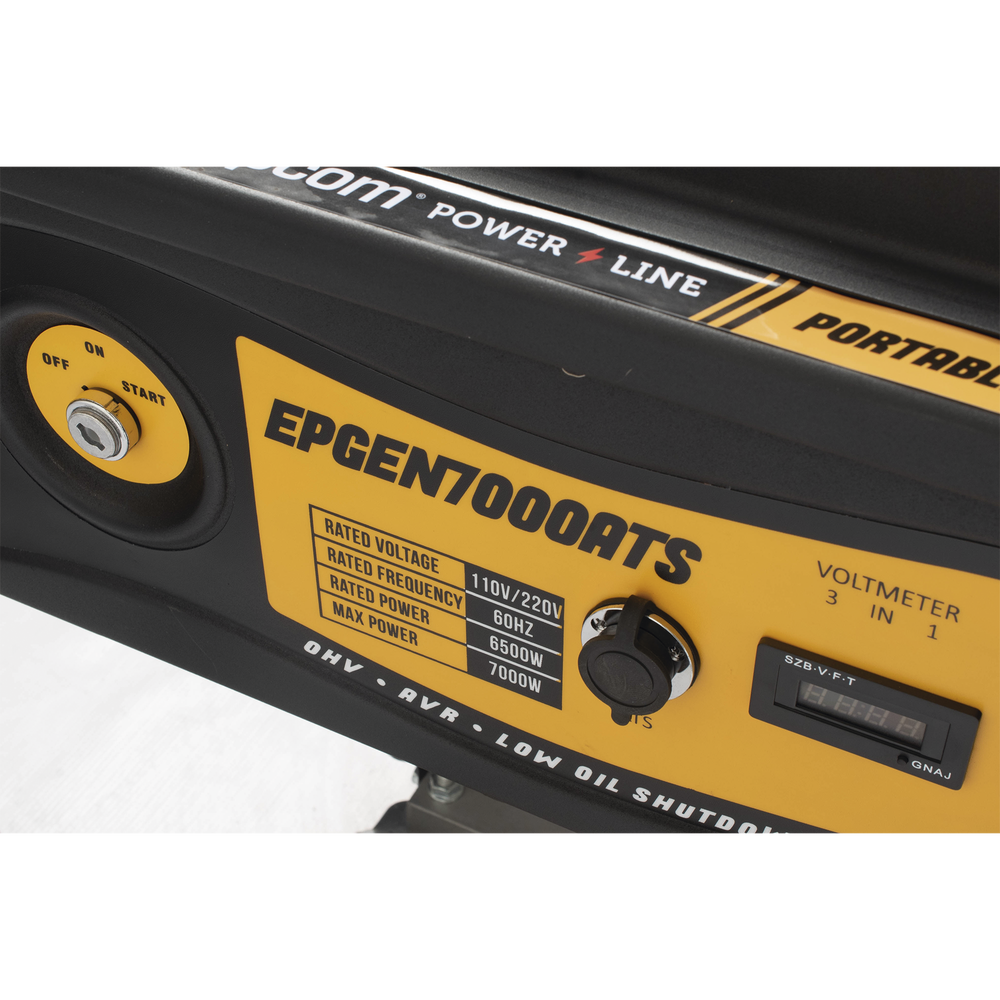 Generador a Gasolina / Planta de Emergencia con Encendido Automático, 6.5KW, 220Vac 2 Fases, Jaula con Ruedas para Fácil Traslado - Image 2