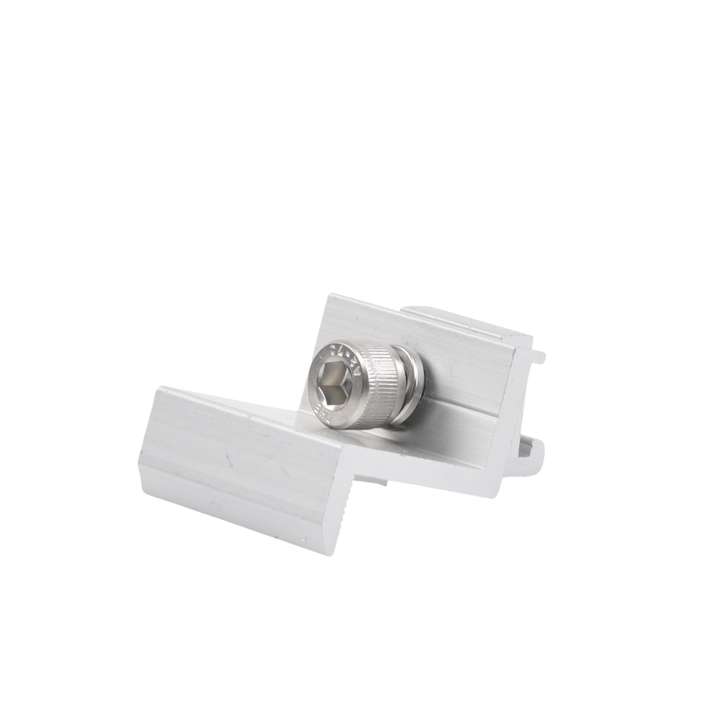 Sujetador final 30 mm para montaje de paneles solares en riel7 - Image 3