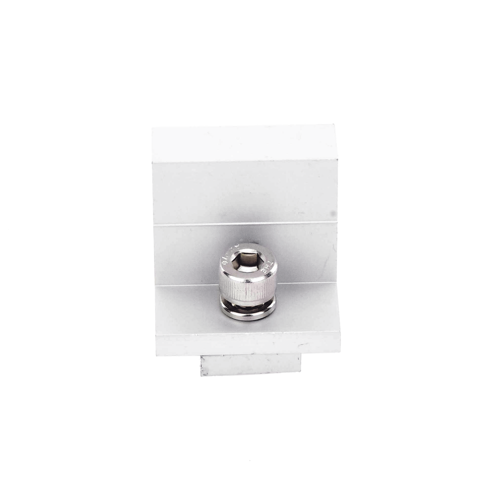 Sujetador final 35 mm para montaje de paneles solares en riel7 - Image 2