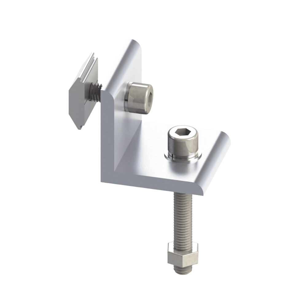 Grupo Conector L de Aluminio  Anodizado 6005-T5