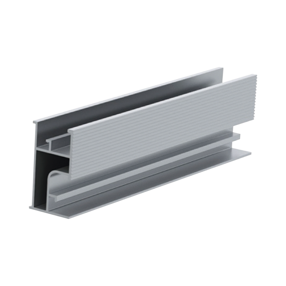 Riel 3 para montaje de módulos fotovoltaicos de aluminio anodizado de 4400mm.
