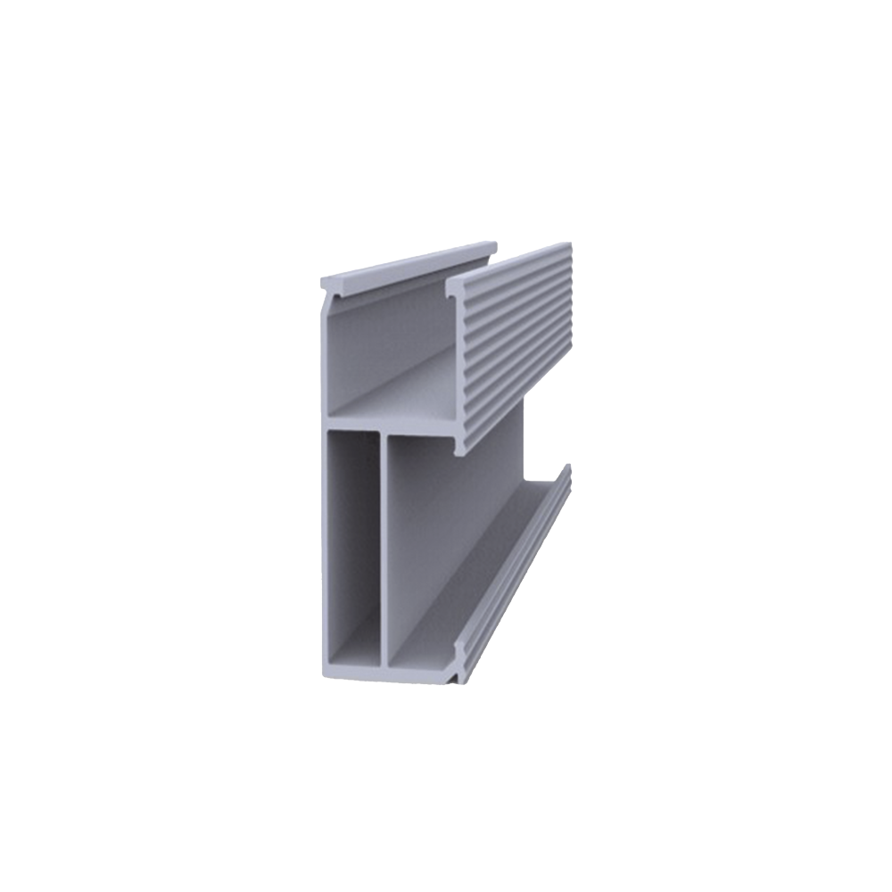 Riel 5 para montaje de módulos fotovoltaicos de aluminio anodizado de 4400mm.