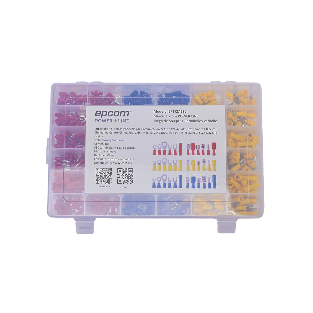 Juego de 580 pzas. Terminales Variadas con Forro y Caja de Almacenamiento. - Image 3