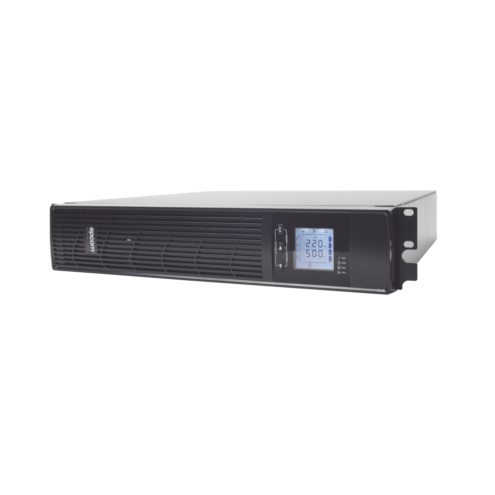 UPS de 1000VA/900W / Topología On-Line Doble Conversión / Entrada y Salida de 120 Vca / Clavija de Entrada NEMA 5-15P / Pantalla LCD Configurable /Formato Rack/Torre - Image 2