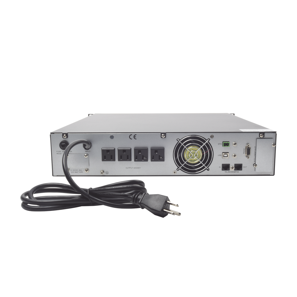 UPS de 1000VA/900W / Topología On-Line Doble Conversión / Entrada y Salida de 120 Vca / Clavija de Entrada NEMA 5-15P / Pantalla LCD Configurable /Formato Rack/Torre - Image 4