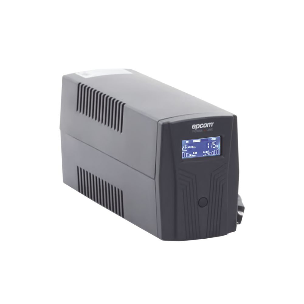 UPS de 600VA/360W / Topología Línea Interactiva / Entrada y Salida 120 Vca / Clavija NEMA 5-15P / 4 Tomas NEMA 5-15R