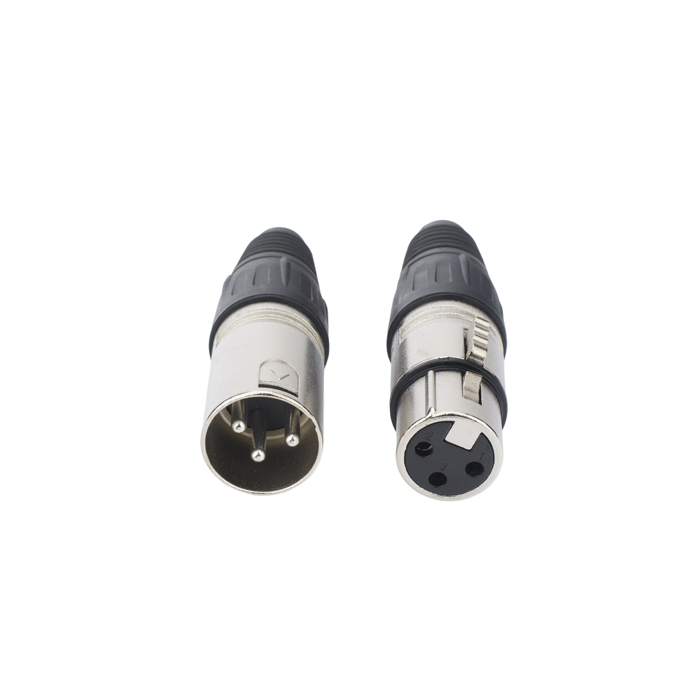 Kit Conector XLR Hembra + XLR Macho | Ideal para Conexiones de Micrófonos, Mezcladoras | Equipo de Audio Profesional - Image 2