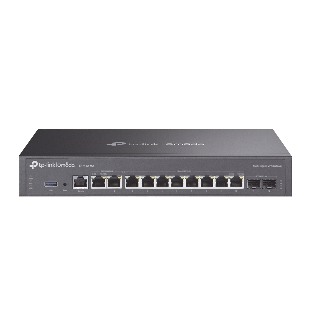Router Omada VPN / SDN Multi-WAN Gigabit / 2 Puertos WAN/LAN RJ45 2.5 Gigabit / 8 Puertos WAN/LAN RJ45 Gigabit / 2 Puertos WAN/LAN SFP Gigabit / 1,000,000 Sesiones Concurrentes / Administración Centralizada Omada o Stand-Alone