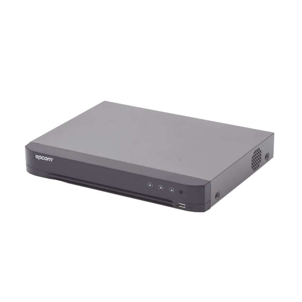 DVR 8 Canales TurboHD + 4 Canales IP / 5 Megapixel Lite / Acusense / Audio por Coaxitron / 1 Bahía de Disco Duro / Audio por Coaxitron / Evita Falsas Alarmas / Salida de Video en Full HD