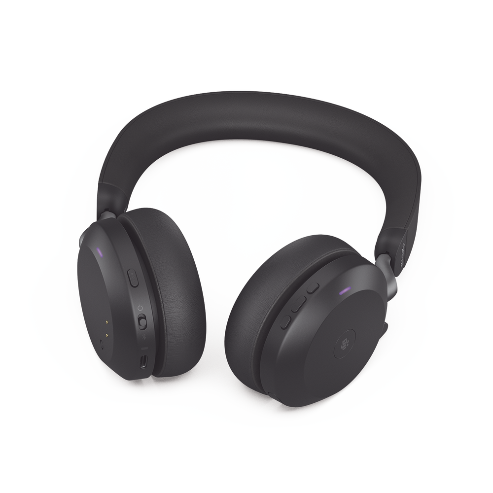 Jabra Evolve2 75, Auricular stereo versión MS con cancelación de ruido activa, dongle USB-A indicador de ocupado (Busylight)(27599-999-999) - Image 2
