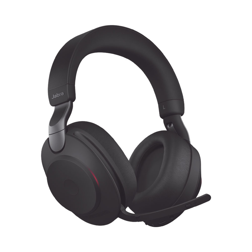 Jabra Evolve2 85, Auricular stereo versión UC con cancelación de ruido activa, dongle USB-A indicador de ocupado (Busylight)(28599-989-999)