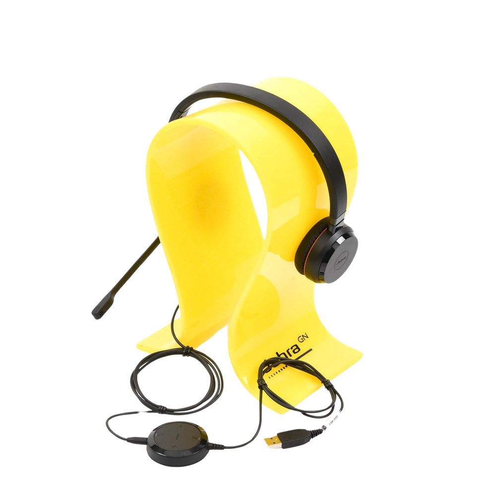 Jabra Evolve 30 Duo con conexión USB / 3.5mm, micrófono con cancelación de ruido y controlador en el cable con botones e indicadores LED (5399-829-309) - Image 5