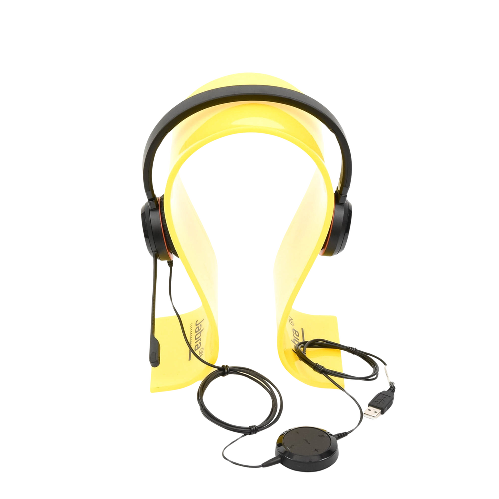 Jabra Evolve 30 Duo con conexión USB / 3.5mm, micrófono con cancelación de ruido y controlador en el cable con botones e indicadores LED (5399-829-309) - Image 8