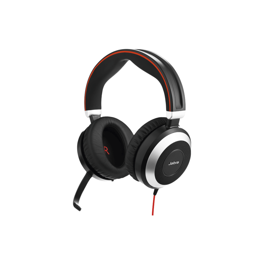 Jabra Evolve 80 con conexión USB / 3.5mm, cancelación activa/pasiva de ruido con indicador de ocupado (7899-823-109) - Image 4