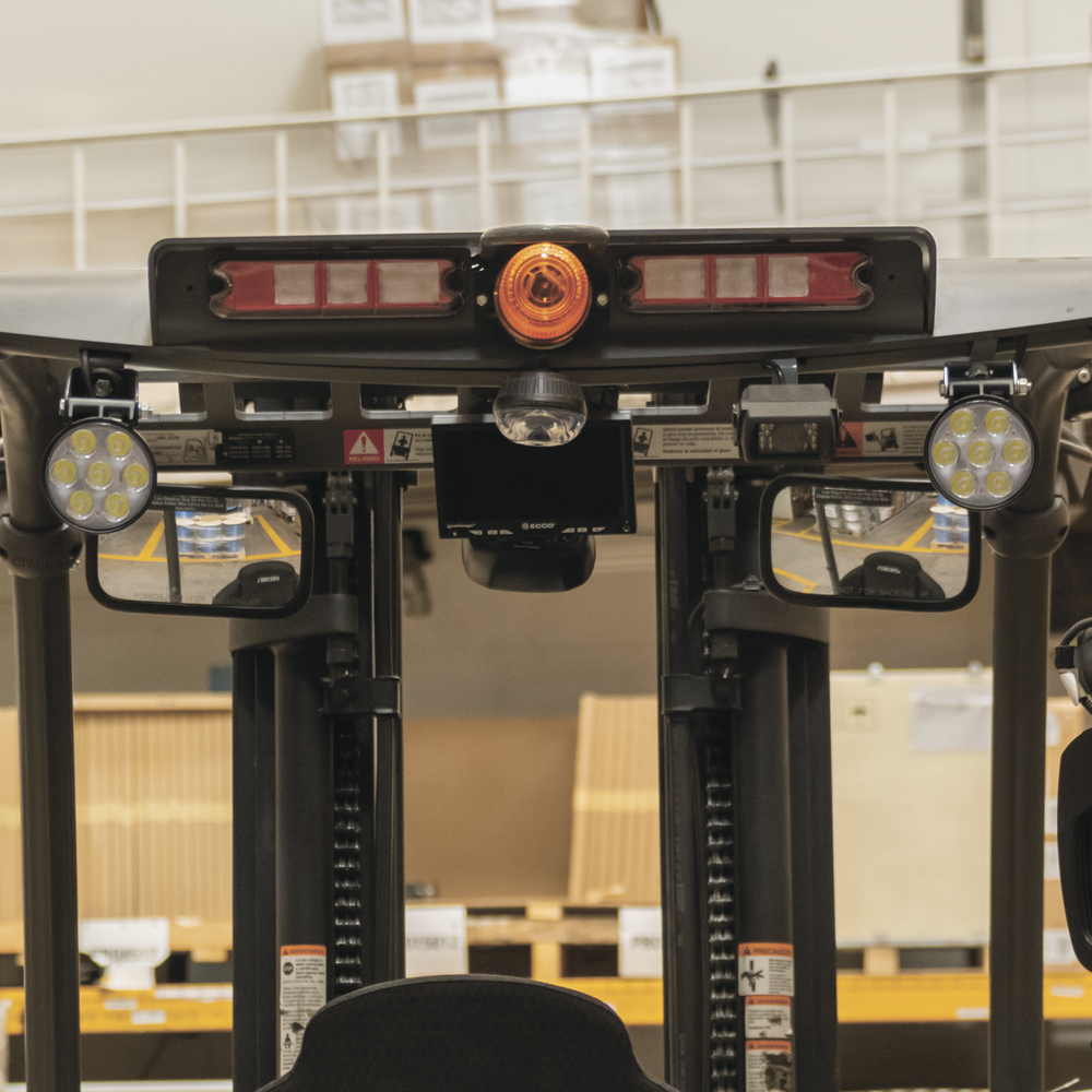 Luz LED límite de arco color rojo, para zonas de trabajo en montacargas y vehiculos - Image 4