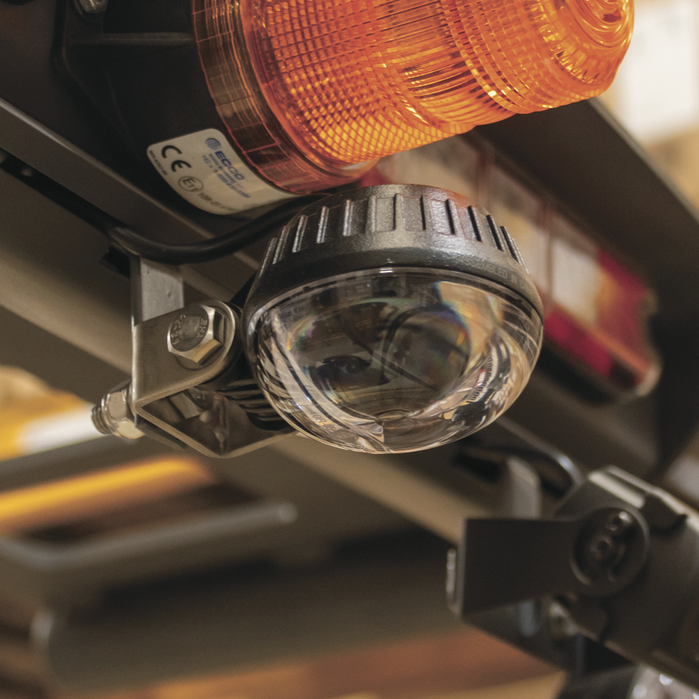 Luz LED límite de arco color rojo, para zonas de trabajo en montacargas y vehiculos - Image 3