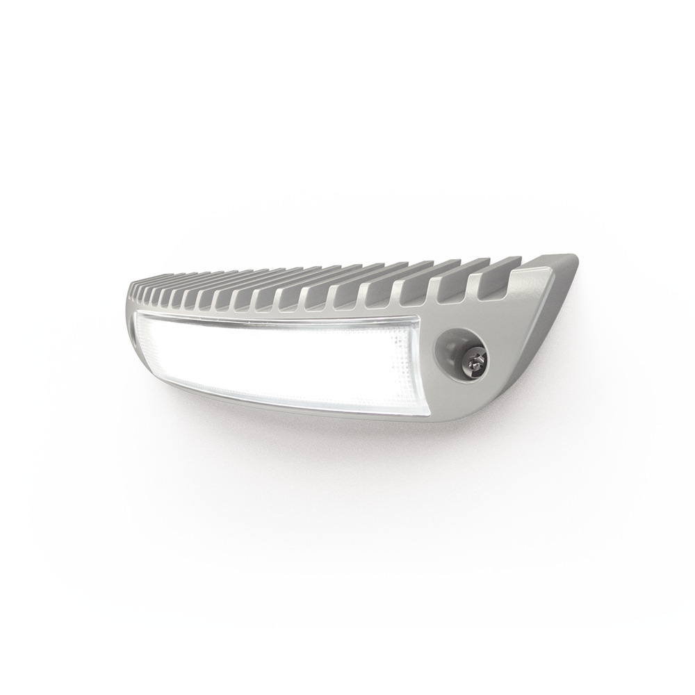 Luz de cortesía con bisel color blanco ideal para ambulancias y vehículos de rescate