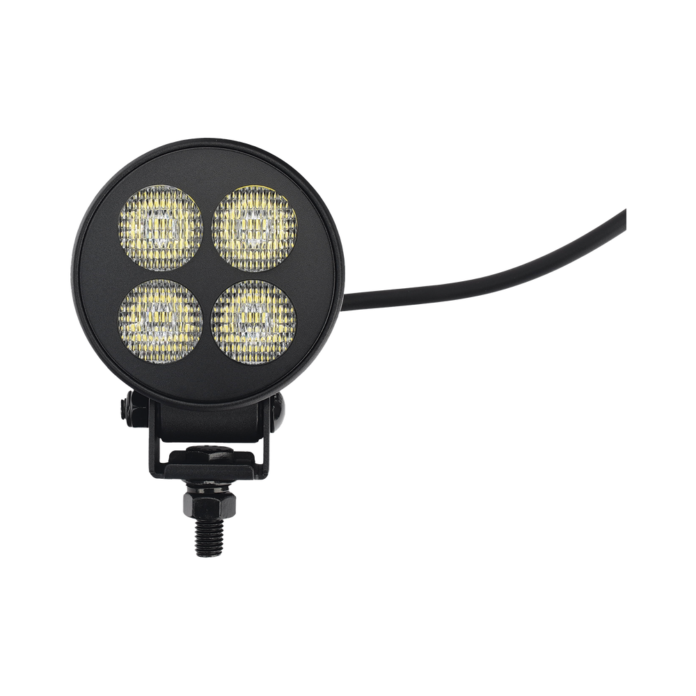 Luz de Trabajo Ultra brillante Circular, 4 LED, 2556 Lúmenes, 12-24 Vcd