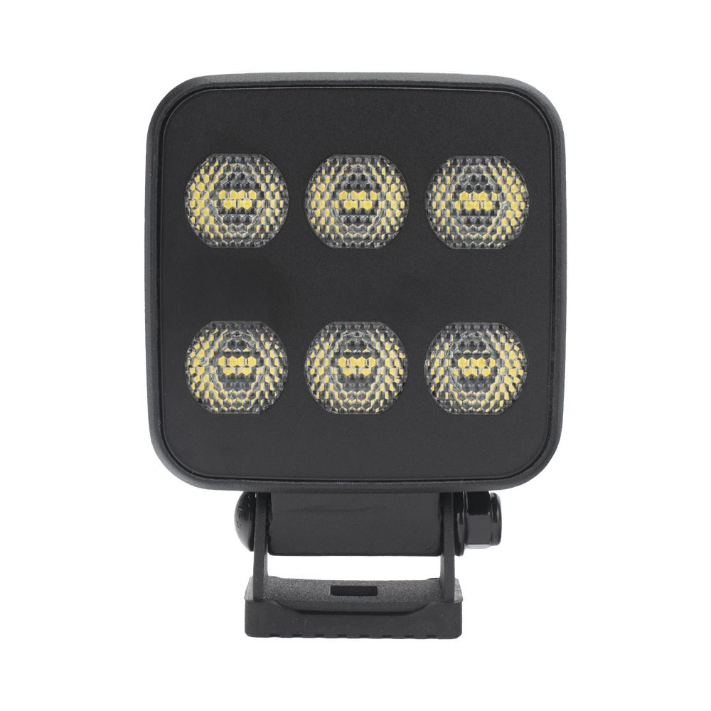 Luz de Trabajo Ultra brillante Cuadrada, 6 LED, 6552 Lúmenes, 12-24 Vcd